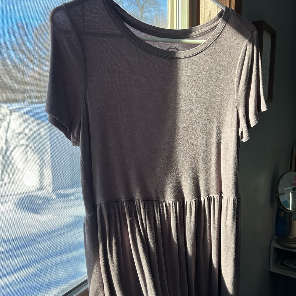 Short Sleeve Light Purple Shirt